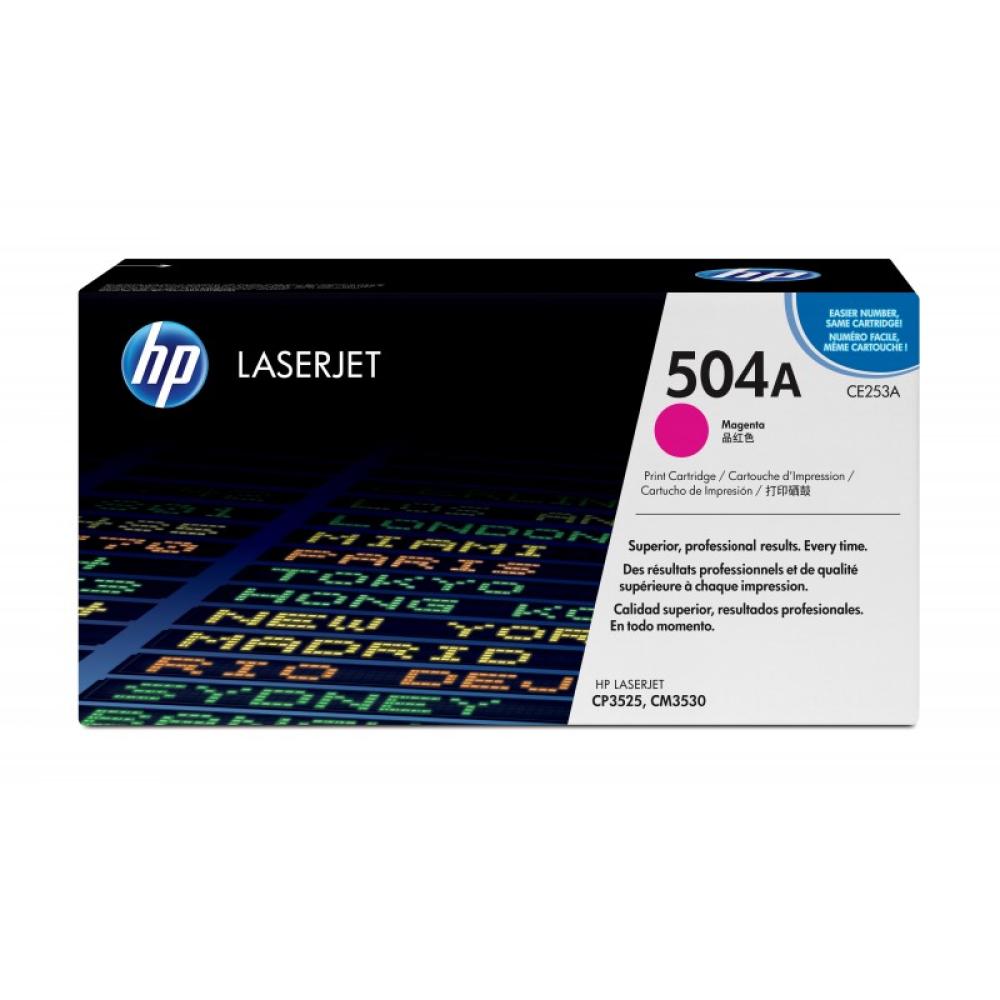 HP - Cartucho de tóner original LaserJet 504A magenta