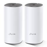 TP-Link - Deco E4 (2-pack) Doble banda (2,4 GHz / 5 GHz) Wi-Fi 5 (802.11ac) Blanco, Gris Interno