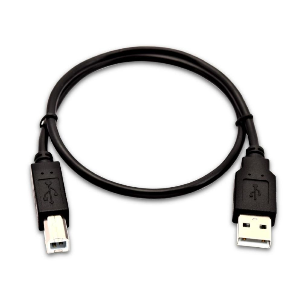 V7 - USB-A (macho) a USB-B (macho) de 0,5 m - Color negro