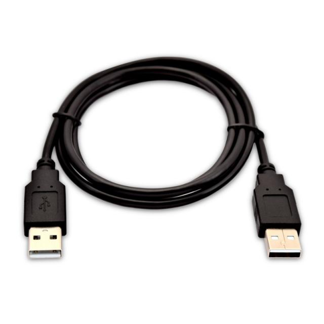 V7 - USB-A (macho) a USB-A (macho) de 1 m - Color negro