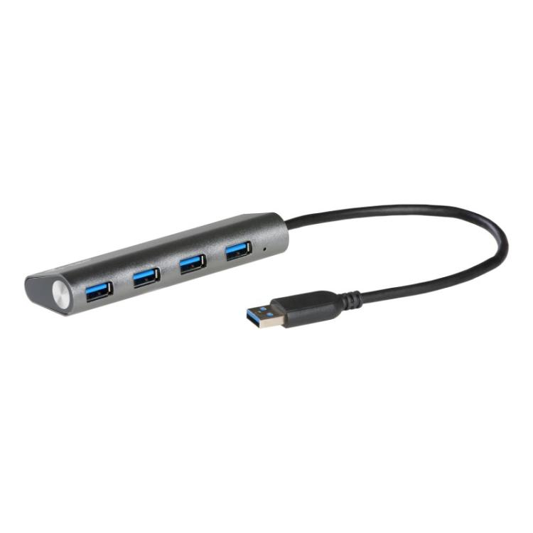 i-tec - Metal Superspeed USB 3.0 4-Port Hub