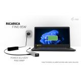 i-tec - Metal USB-C Charging HUB 5port with USB-C video 8K + Power Delivery 85W