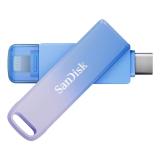 SanDisk - Creator Phone Drive unidad flash USB 256 GB USB Type-C / Lightning 3.2 Gen 1 (3.1 Gen 1) Azul, Lila