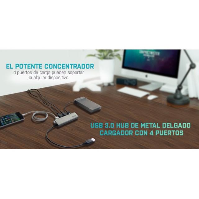 i-tec - Metal Superspeed USB 3.0 4-Port Hub