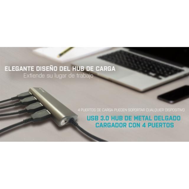 i-tec - Metal Superspeed USB 3.0 4-Port Hub