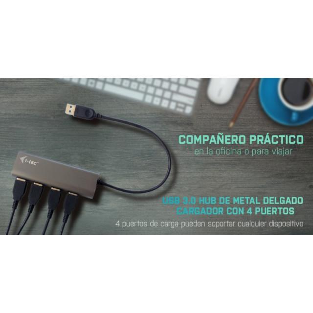 i-tec - Metal Superspeed USB 3.0 4-Port Hub