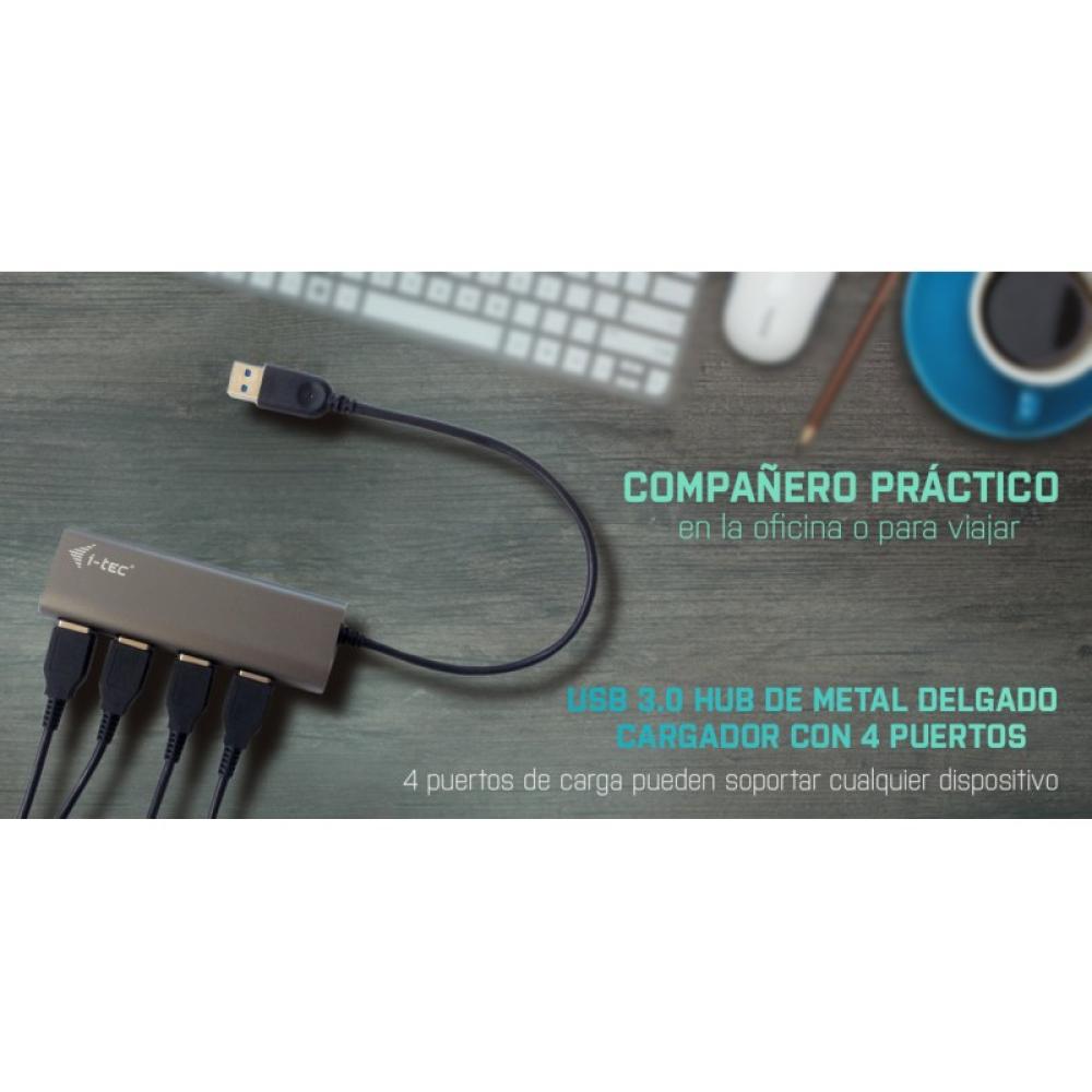 i-tec - Metal Superspeed USB 3.0 4-Port Hub