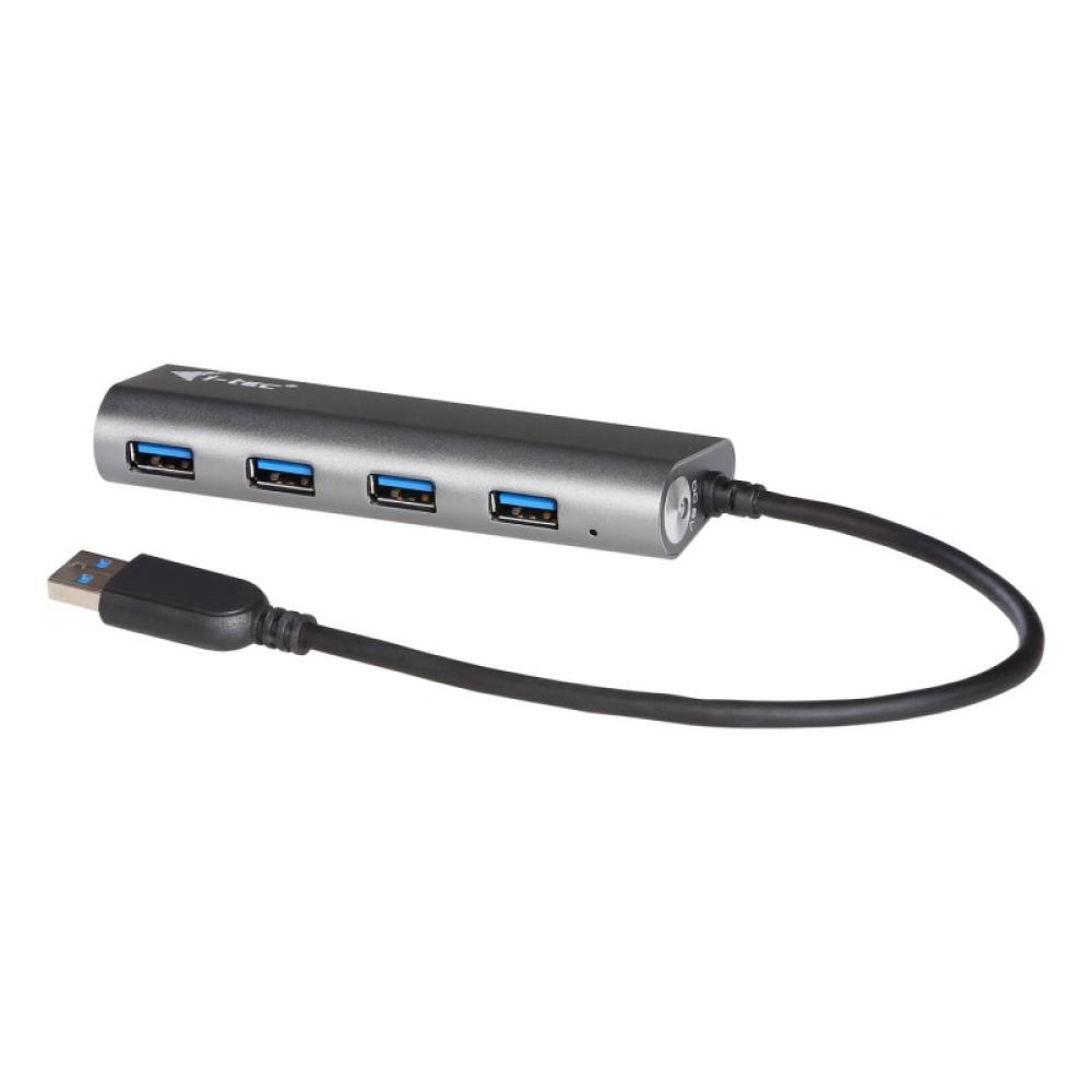 i-tec - Metal Superspeed USB 3.0 4-Port Hub