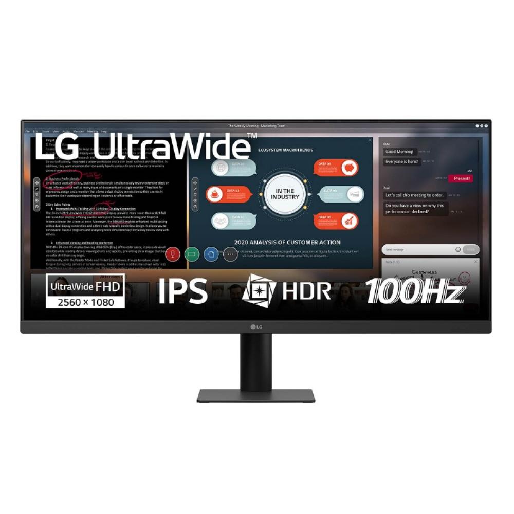LG - 29U511A-B pantalla para PC 73,7 cm (29") 2560 x 1080 Pixeles WFHD LCD Negro