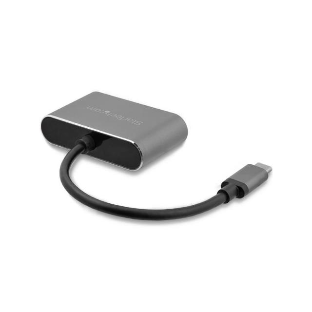 StarTech.com - Adaptador USB-C a VGA y HDMI - 2en1 - 4K 30Hz - Gris Espacial - Adaptador Gráfico Externo USB Tipo C