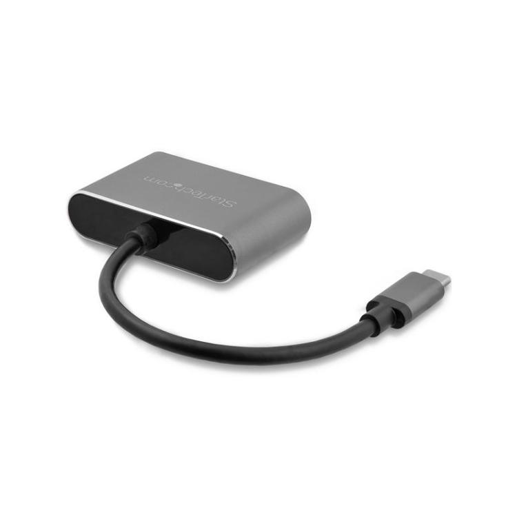 StarTech.com - Adaptador USB-C a VGA y HDMI - 2en1 - 4K 30Hz - Gris Espacial - Adaptador Gráfico Externo USB Tipo C