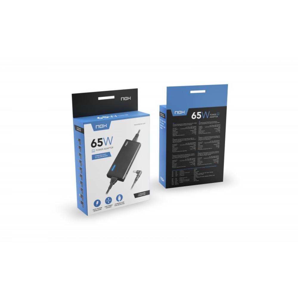 NOX - NXPWR65NB adaptador e inversor de corriente Interior 65 W Negro