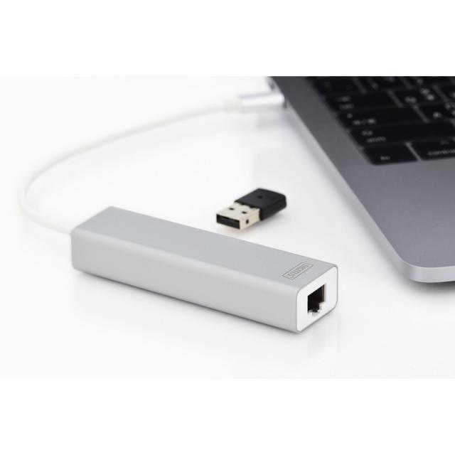 Digitus - Hub de USB 3.0 Type-C™ con Gigabit Ethernet