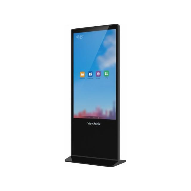 Viewsonic - EP5542T pantalla de señalización Diseño de tótem 139,7 cm (55") LED 450 cd / m² 4K Ultra HD Negro Pantalla táctil An