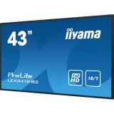 iiyama - PROLITE LE4341S-B2 Pantalla plana para señalización digital 108 cm (42.5") LCD 350 cd / m² Full HD Negro 18/7