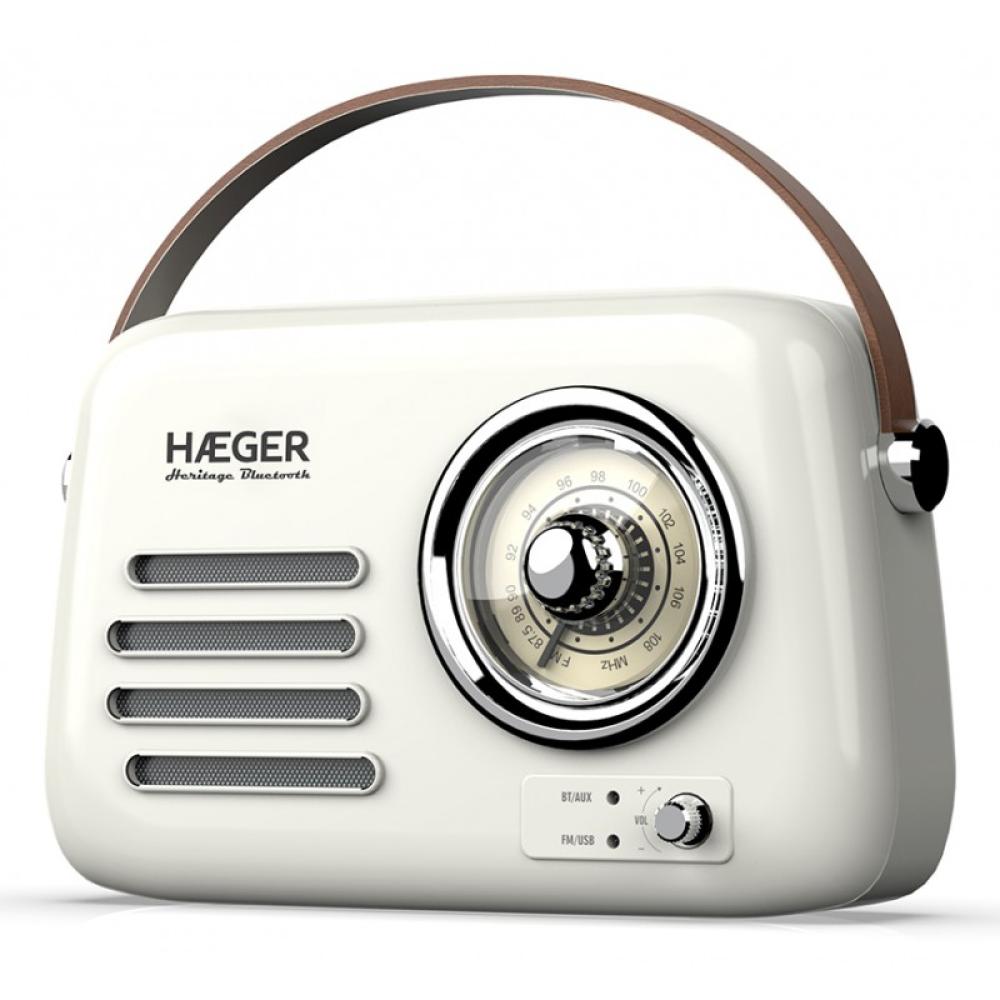 Haeger - RB-CRE.003A radio Portátil Analógica Crema de color