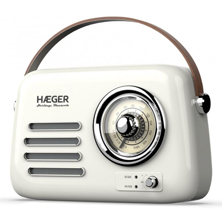 Haeger - RB-CRE.003A radio Portátil Analógica Crema de color
