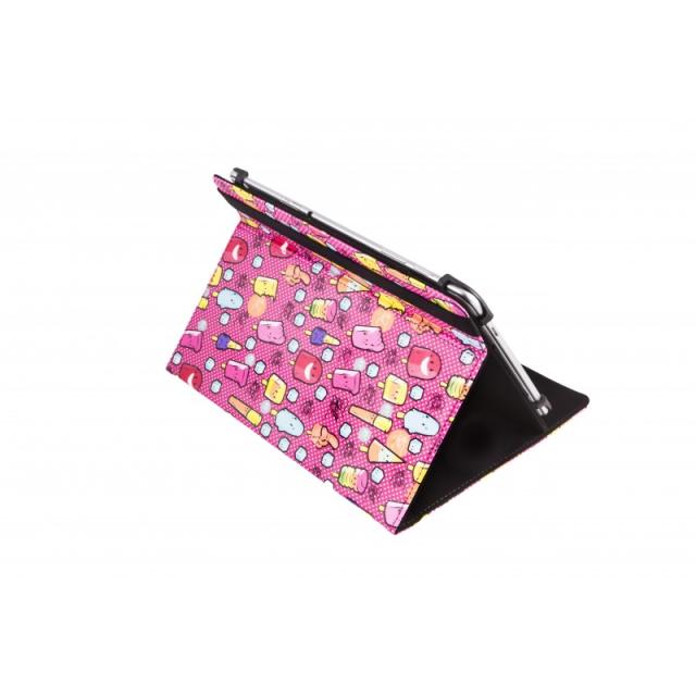 SilverHT - Funda Universal Estampada - 9'''' - 10.1'''' - Cool Ice Pop Rojo