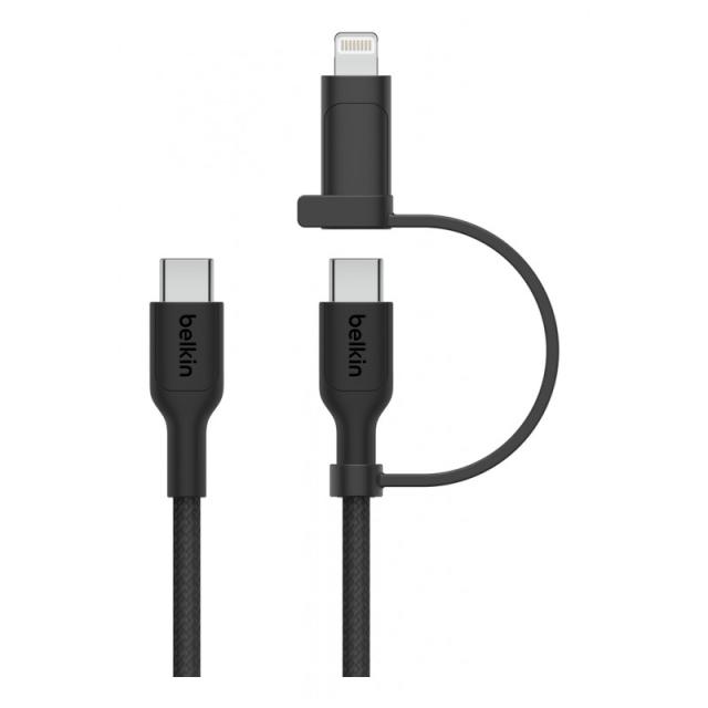 Belkin - BoostCharge Pro cable USB USB 2.0 1,5 m USB C USB C/Lightning Negro