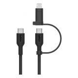 Belkin - BoostCharge Pro cable USB USB 2.0 1,5 m USB C USB C/Lightning Negro