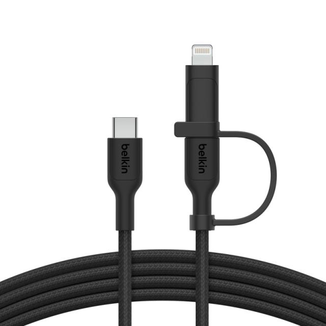 Belkin - BoostCharge Pro cable USB USB 2.0 1,5 m USB C USB C/Lightning Negro