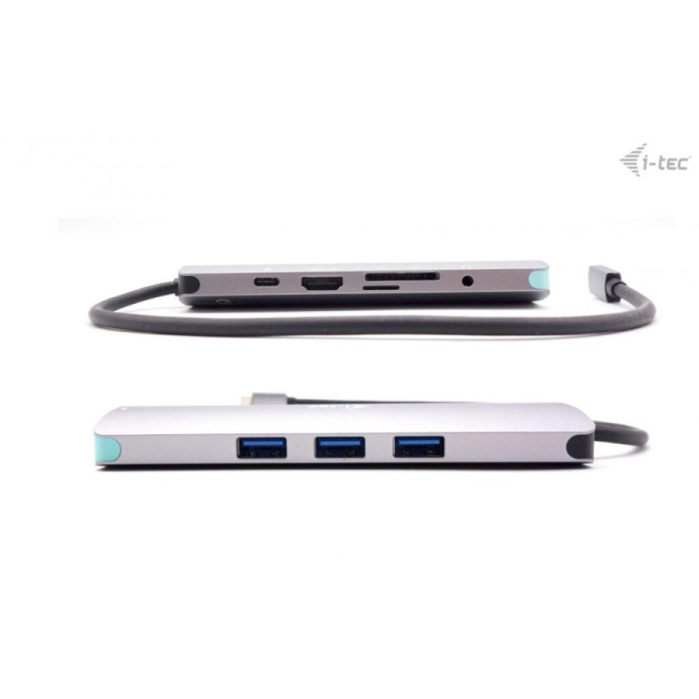i-tec - USB-C Metal Nano Docking Station 4K HDMI LAN with Power Delivery 100W + Universal Charger 100W