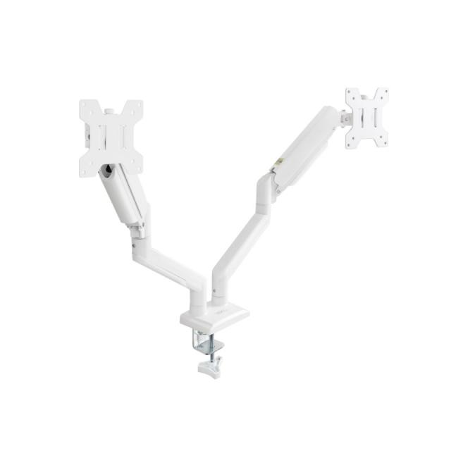 TooQ - DB1434TNR-W soporte para monitor 86,4 cm (34") Escritorio Blanco
