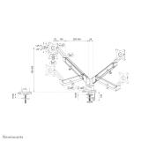 Neomounts - DS70-810BL2 Brazo de monitor 17-32" - resorte de gas - ahorro de espacio - Tope-a-180°