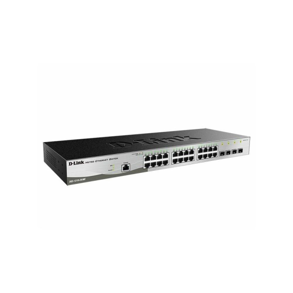 D-Link - DGS-1210-28/ME/E switch Gestionado L2+ Gigabit Ethernet (10/100/1000) 1U Negro, Gris