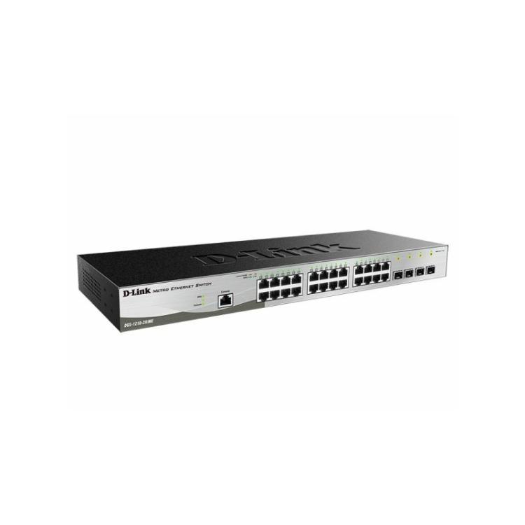 D-Link - DGS-1210-28/ME/E switch Gestionado L2+ Gigabit Ethernet (10/100/1000) 1U Negro, Gris