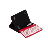 SilverHT - Funda Universal Gripcase + Teclado (9'''' - 10.1'''') - Rojo