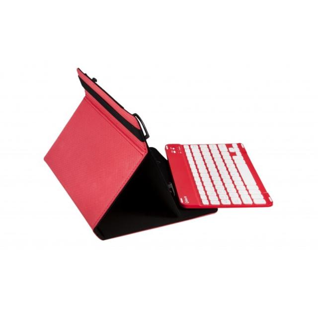 SilverHT - Funda Universal Gripcase + Teclado (9'''' - 10.1'''') - Rojo