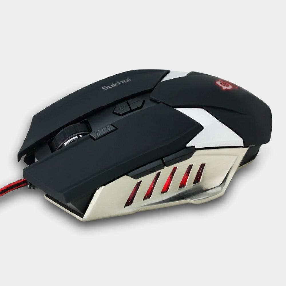 TALIUS - raton gaming Sukhoi 2500DPI 8 botones black