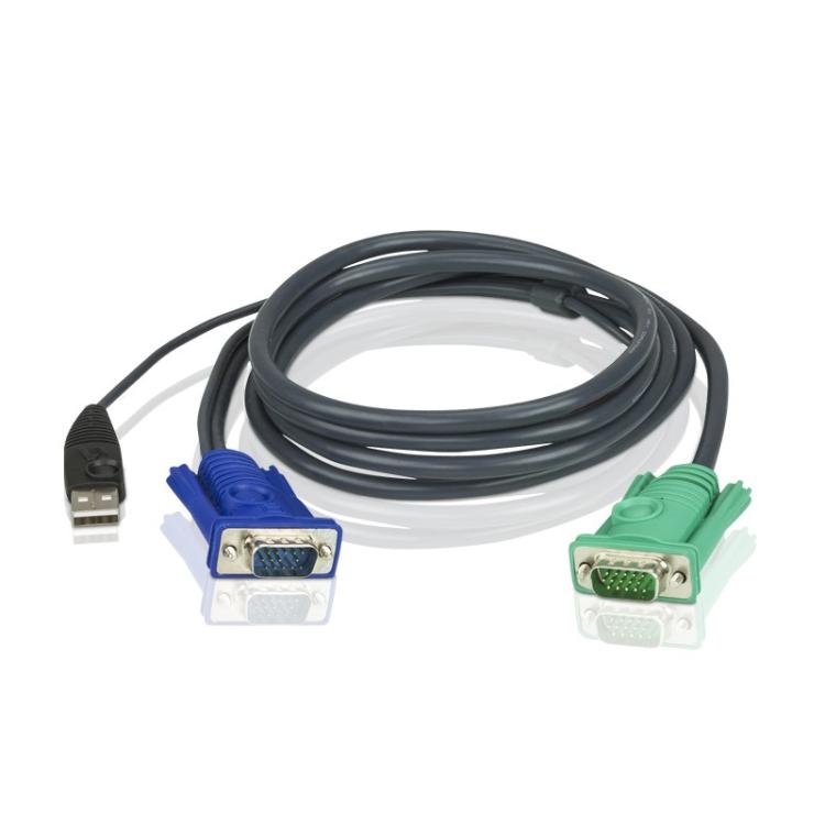 ATEN - Cable KVM USB con SPHD 3 en 1 de 3 m