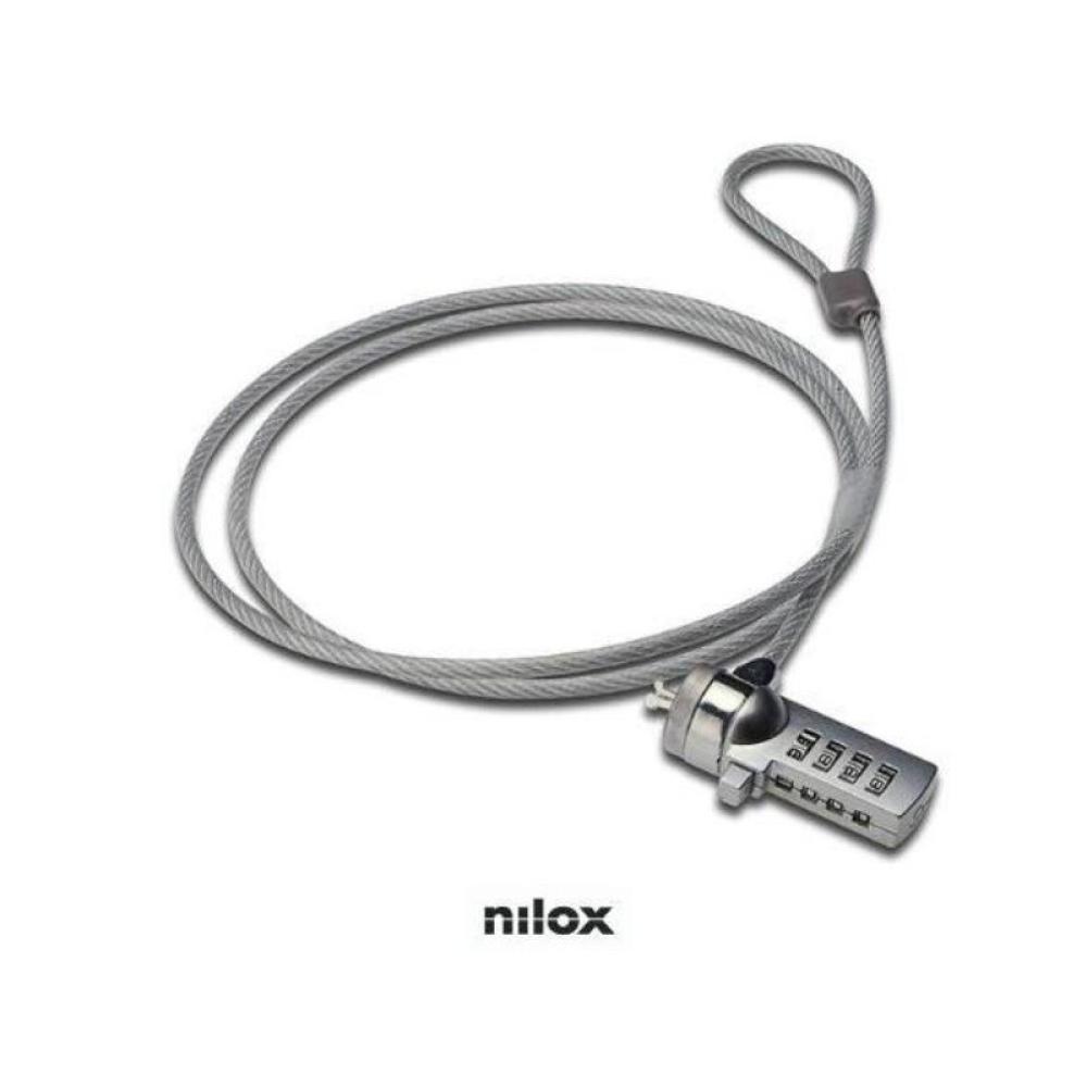 Nilox - Candado de seguridad con combinación 1.80m