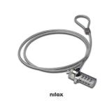 Nilox - Candado de seguridad con combinación 1.80m