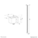 Neomounts - ADS06-130BL Organizador vertebral de cables - fijación con tornillos - universal