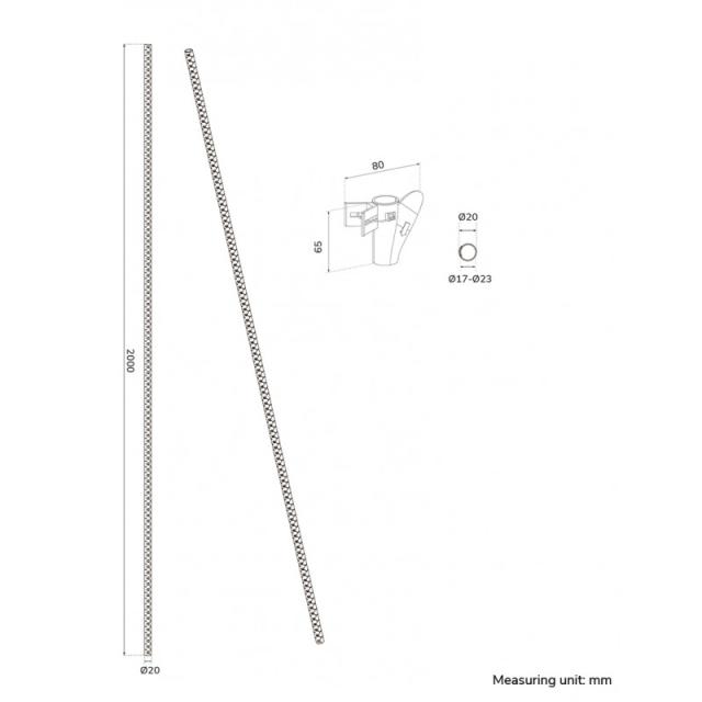 Neomounts - ADS06-141BL Organizador para cables - para 1-4 cables - universal