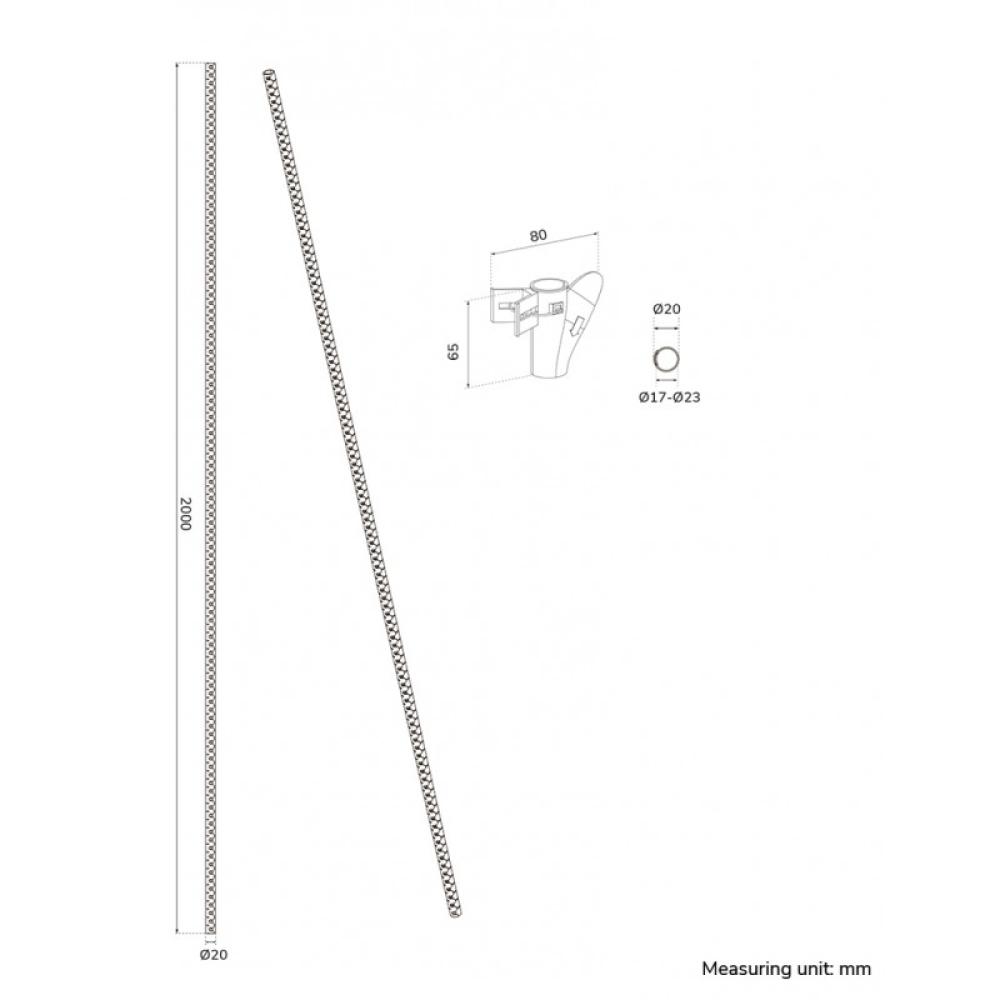 Neomounts - ADS06-141BL Organizador para cables - para 1-4 cables - universal