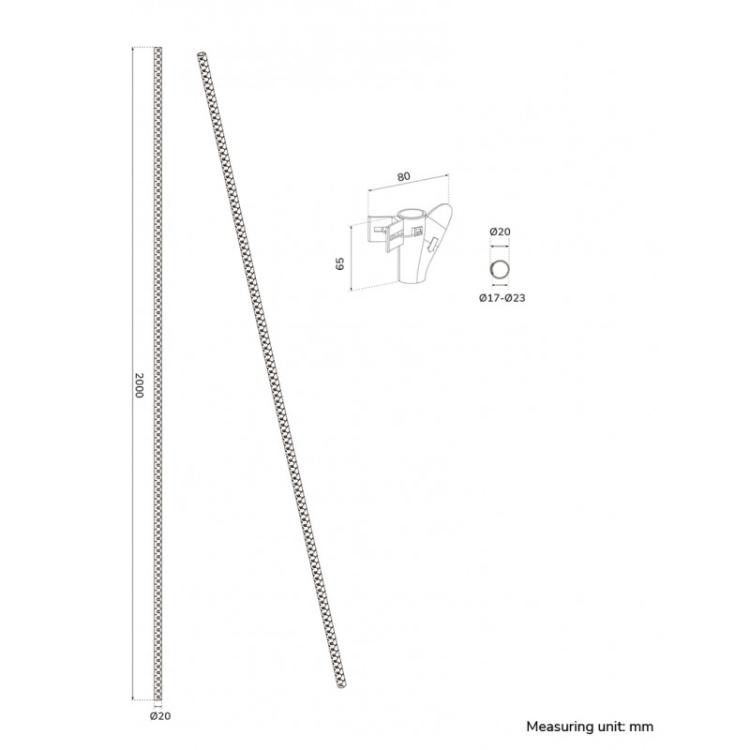 Neomounts - ADS06-141BL Organizador para cables - para 1-4 cables - universal
