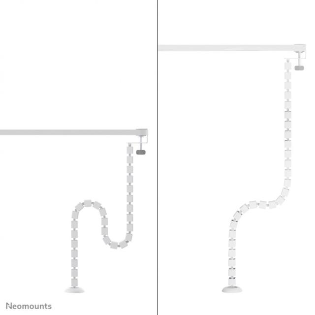 Neomounts - ADS06-131WH Organizador vertebral de cables - montaje de abrazadera - universal