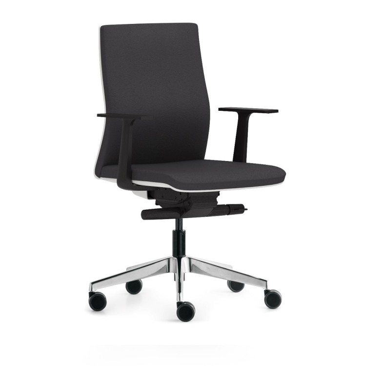 Silla Touch Negra Respaldo Alto