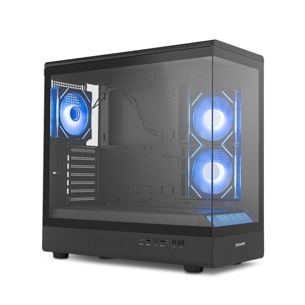 NOX - Hummer NXHUMMERSIGNALBK carcasa de ordenador Midi Tower Negro