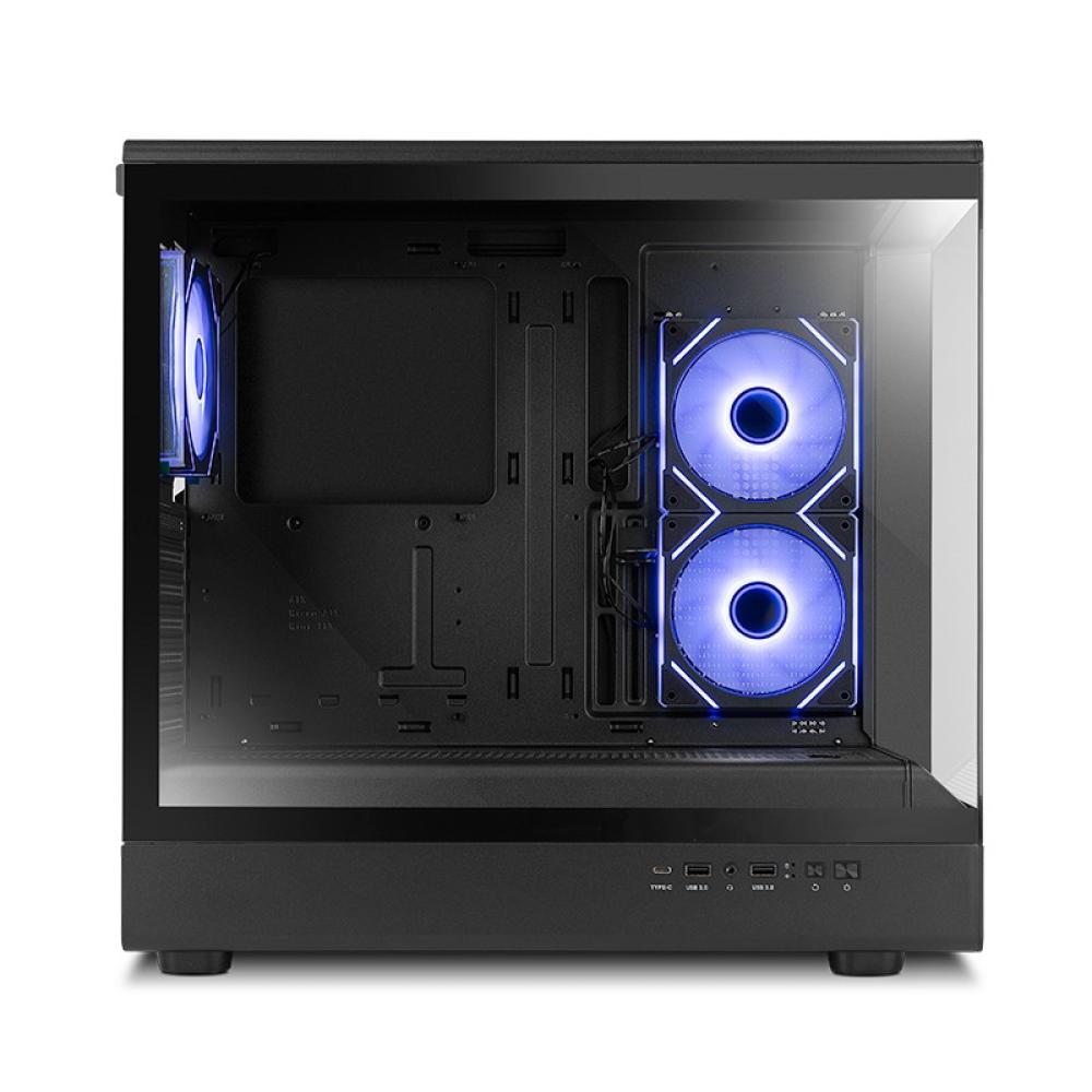 NOX - Hummer NXHUMMERSIGNALBK carcasa de ordenador Midi Tower Negro