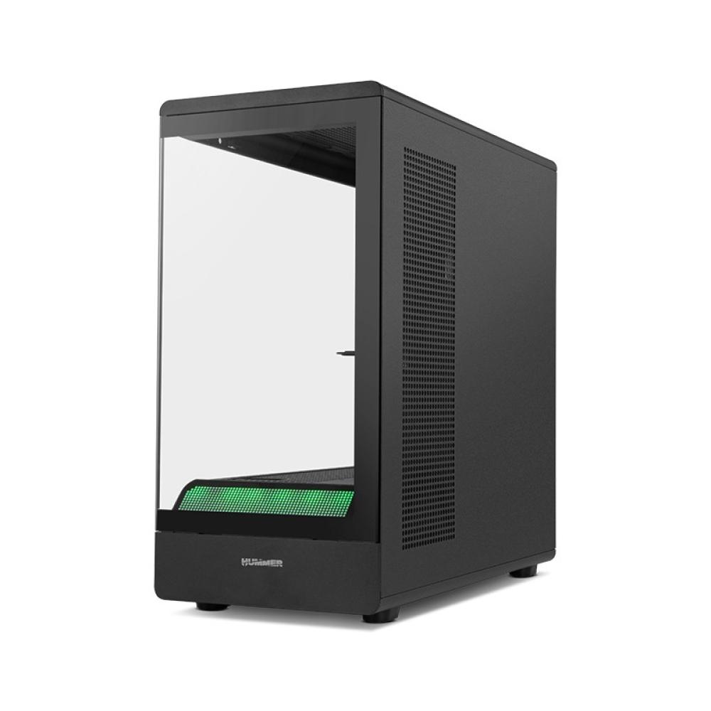 NOX - Hummer NXHUMMERSIGNALBK carcasa de ordenador Midi Tower Negro