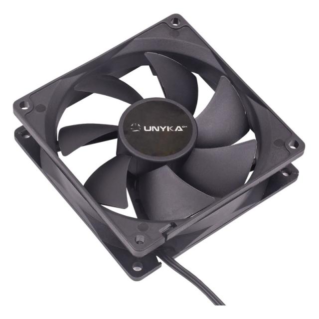UNYKAch - 90 mm Carcasa del ordenador Ventilador 9 cm Negro