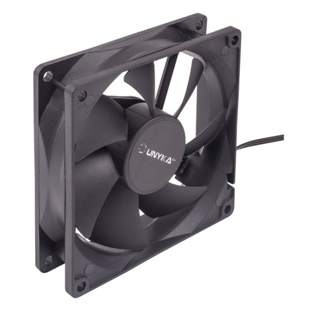 UNYKAch - 90 mm Carcasa del ordenador Ventilador 9 cm Negro