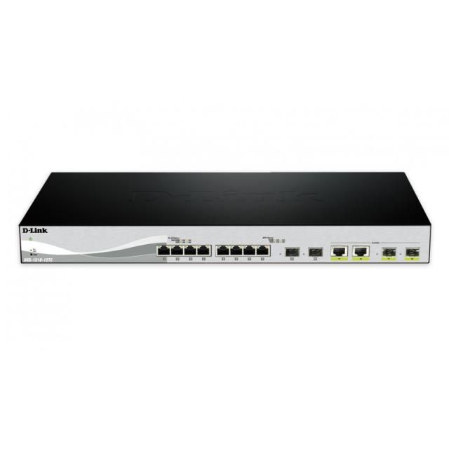 D-Link - DXS-1210-12SC/E switch Gestionado L2 10G Ethernet (100/1000/10000) 1U Negro, Plata