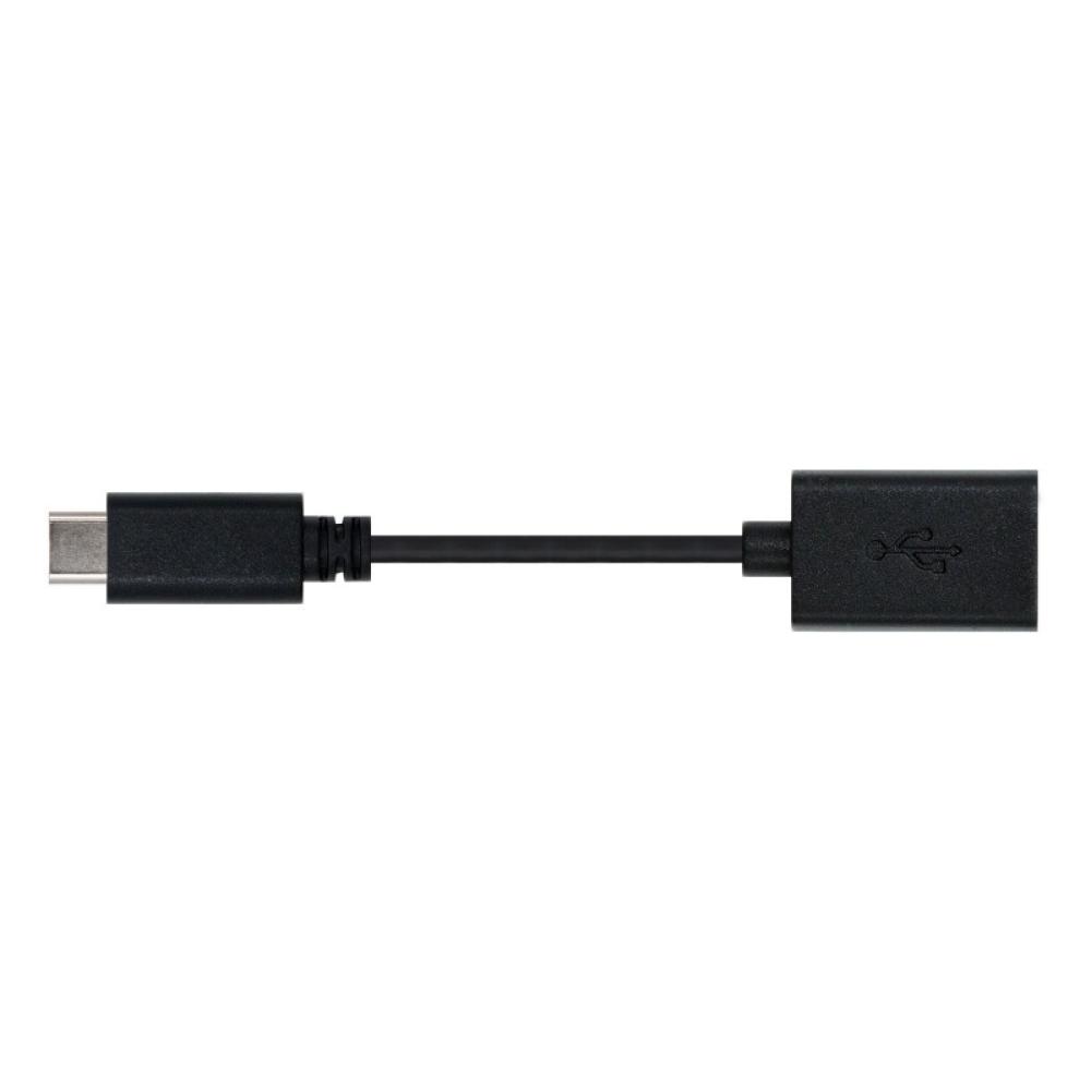 Nanocable - USB 2.0, 0.15m cable USB 0,15 m USB C USB A Negro