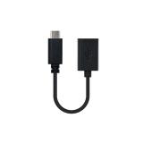 Nanocable - USB 2.0, 0.15m cable USB 0,15 m USB C USB A Negro